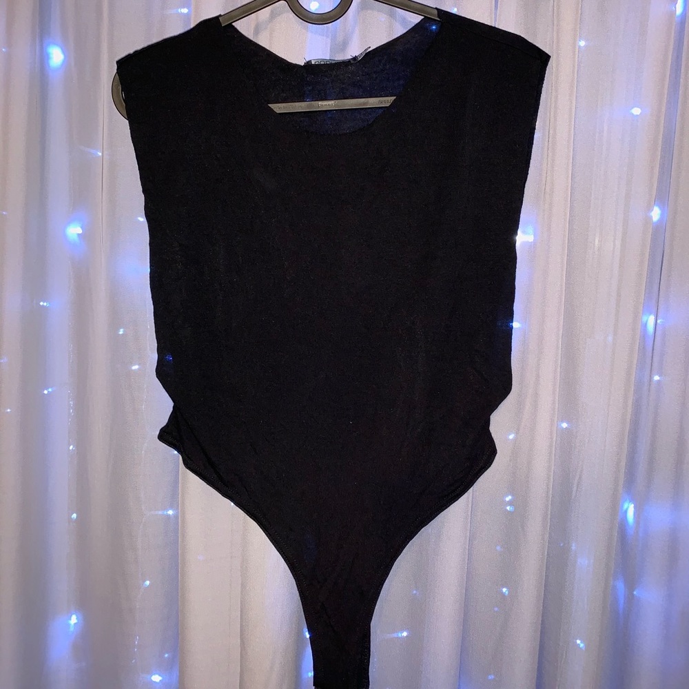 Racer Side Scooped Tee Bodysuit (Boohoo)